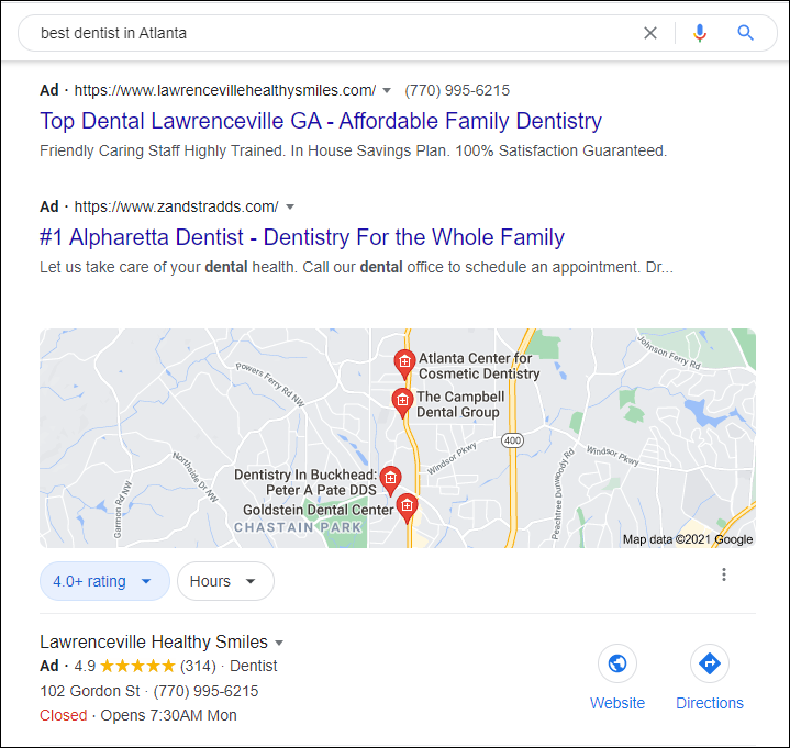 PPC Search Ads for Dentists and DSOs