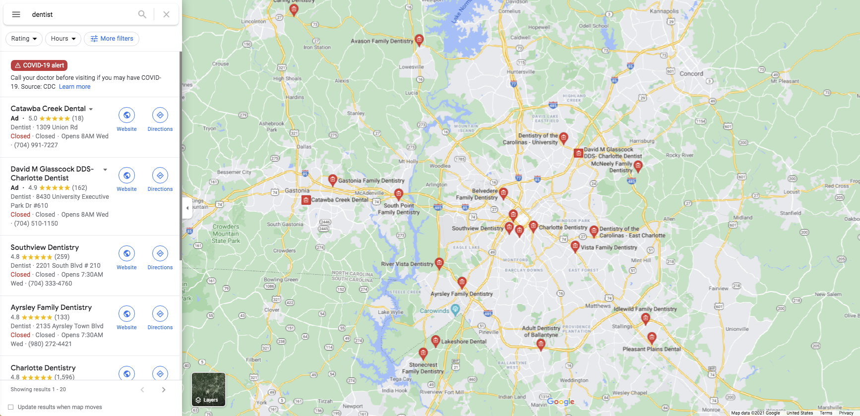 Multi-location Dental Groups in Charlotte